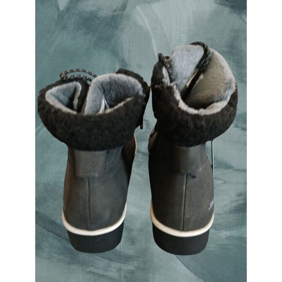 Jambu JBU W Black Waterproof Lace-Up Boots With Memory Foam Footbed size 7.5M - Picture 14 of 15